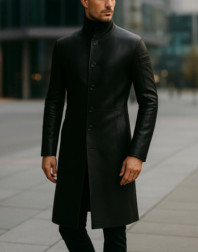 Stand Collar Trench Coat - Etsy