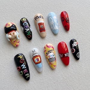 G-Dragon POWER Press On Nails | 3D K-pop Nail Art | BIGBANG Fan Design