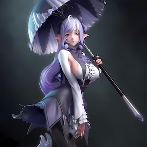 Vivian Banshee Phantom Warrior Figurine | STL 3D Print Model