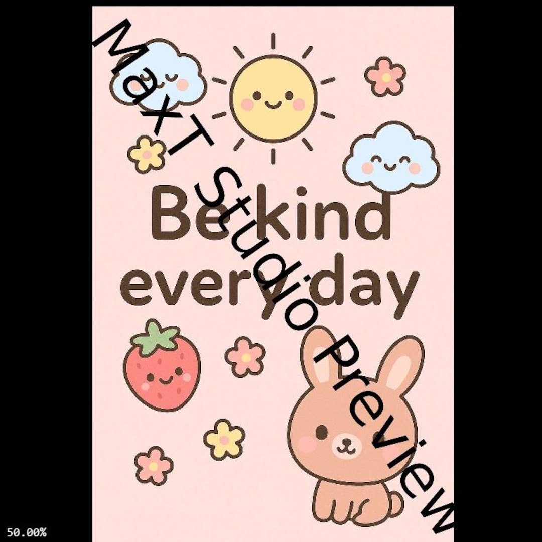 Kawaii Wall Art Bundle – 10 Cute Motivational Posters, Positive Quotes ...