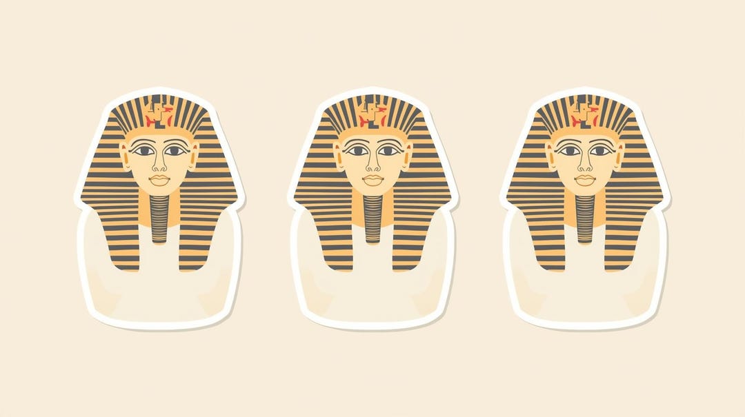 Egyptian Pharaohs SVG Bundle | Ancient Egypt Sticker Set | Printable ...
