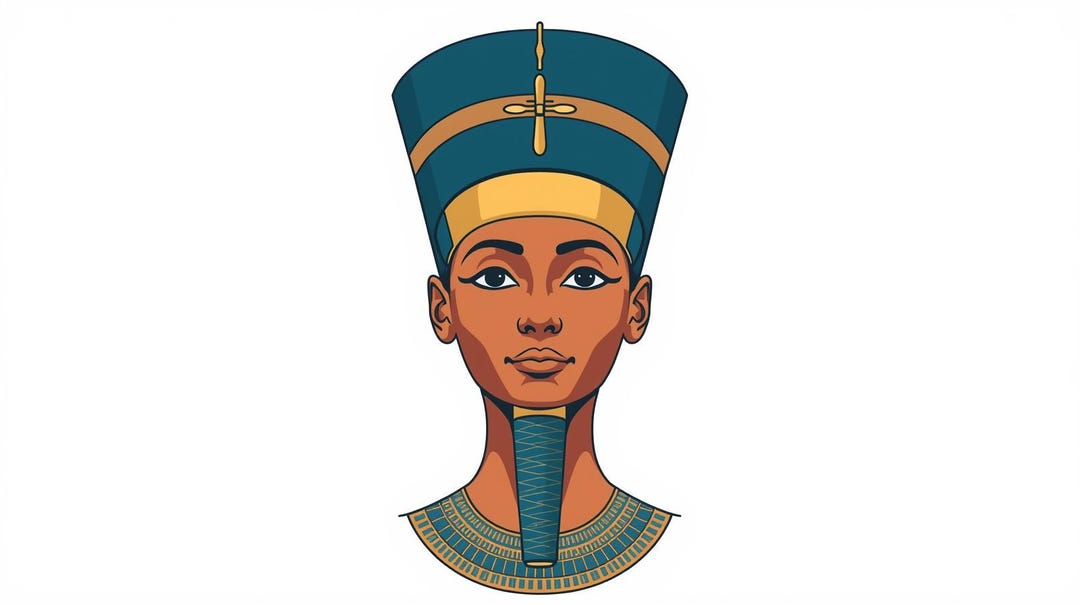 Nevrtiti Egyptian Queen SVG Bundle | Ancient Egypt Sticker Set ...