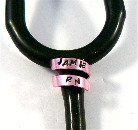 Stethoscope ID tag stethoscope ID ring spiral stethoscope Etsy