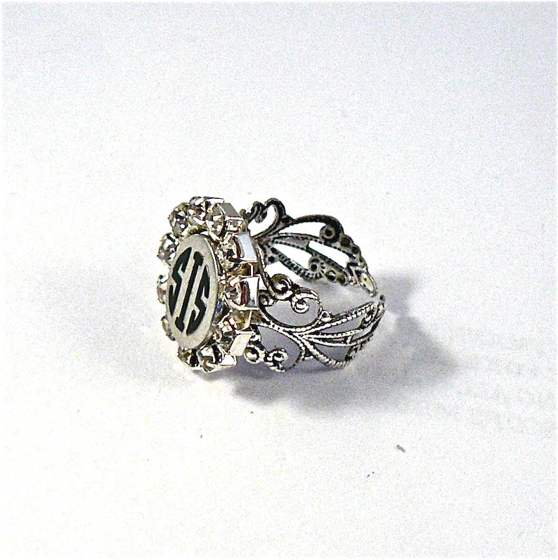 Stethoscope ID tag Lace ringcuff bling rhinestone setting Etsy