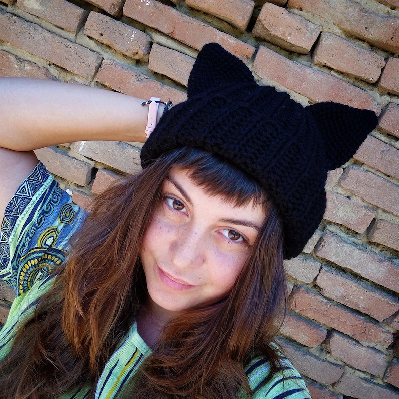 Topo Pattern Hat Crochet Fox Hat Pattern: Ribbed Beanie with Ears - Etsy Portugal
