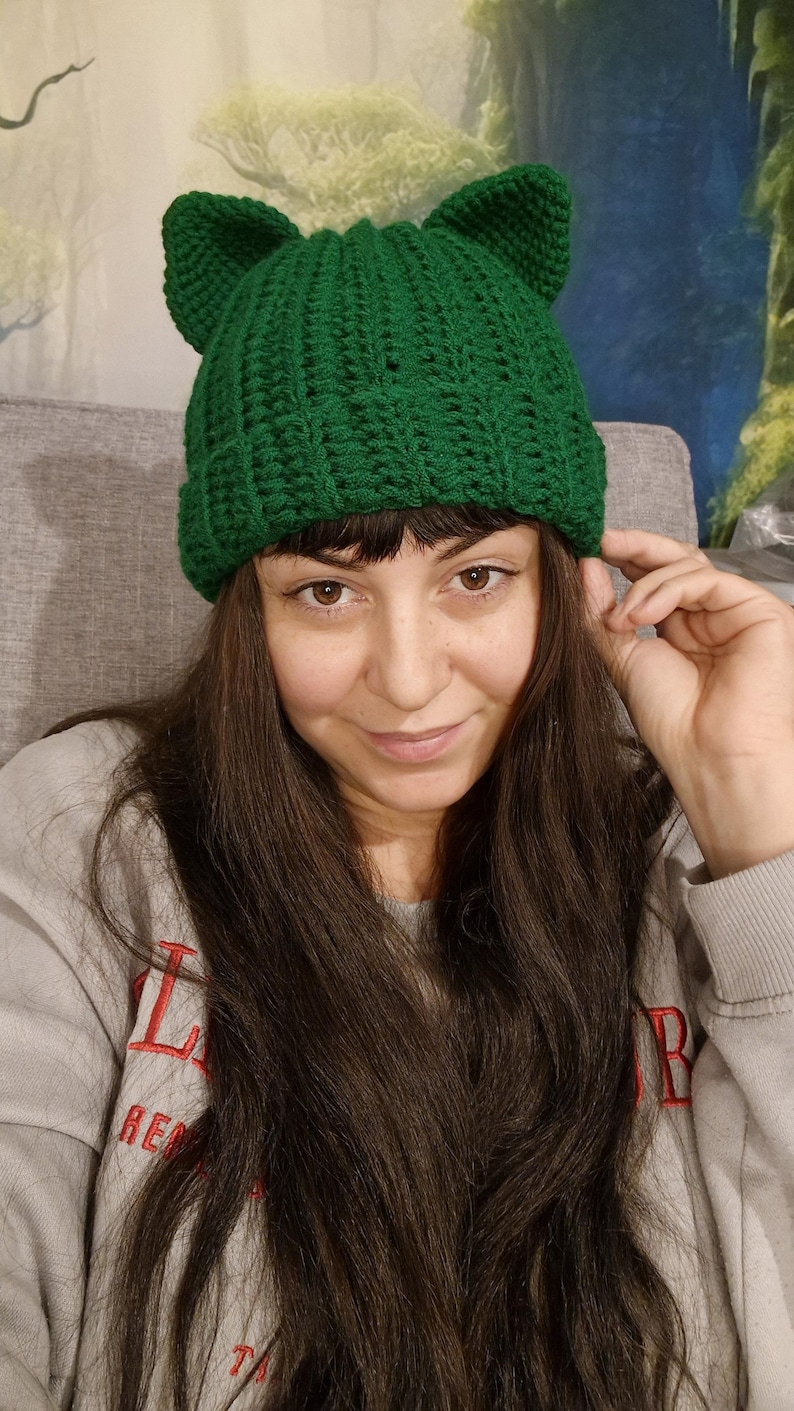 Topo Pattern Hat Crochet Fox Hat Pattern: Ribbed Beanie with Ears - Etsy Portugal