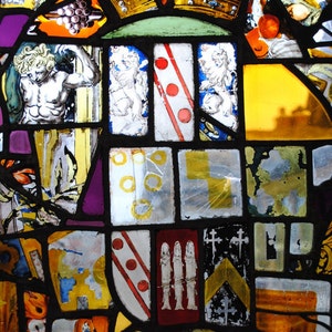 Stained Glass Window, Fine Art Photography Print, Church Window, Warm Colors, Found in Manchester,  Unique Home Decor, Wall Art, Photo Gifts
