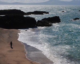 Wild Beach off the coast of Anglesey, Wales, UK, original signed Fine Art photo giclee print, Photography print, Wall art print