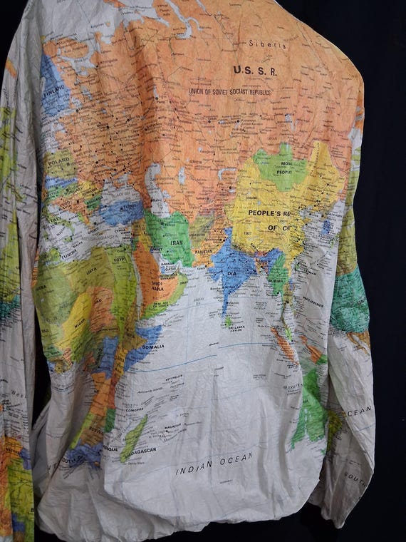 World map paper jacket - image 10