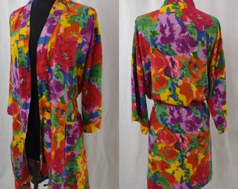 Royal Silk vintage rayon robe