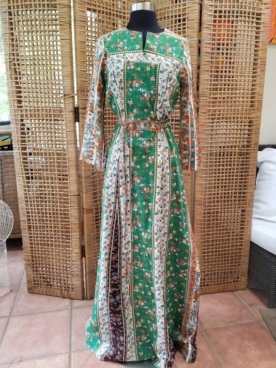 Gorgeous cotton caftan circa 1970.