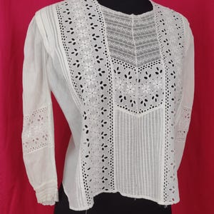 Antique eyelet blouse