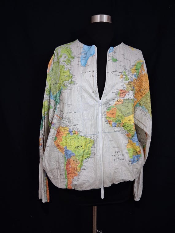 World map paper jacket - image 8
