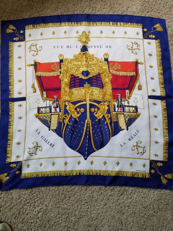 1990s authentic Hermes silk scarf