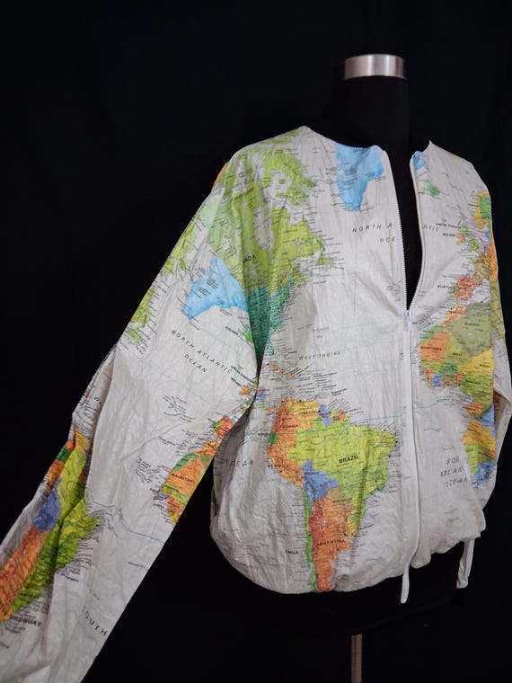 World map paper jacket - image 7