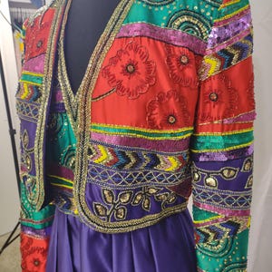 Victoria Royal Limited beaded designer gown and jacket