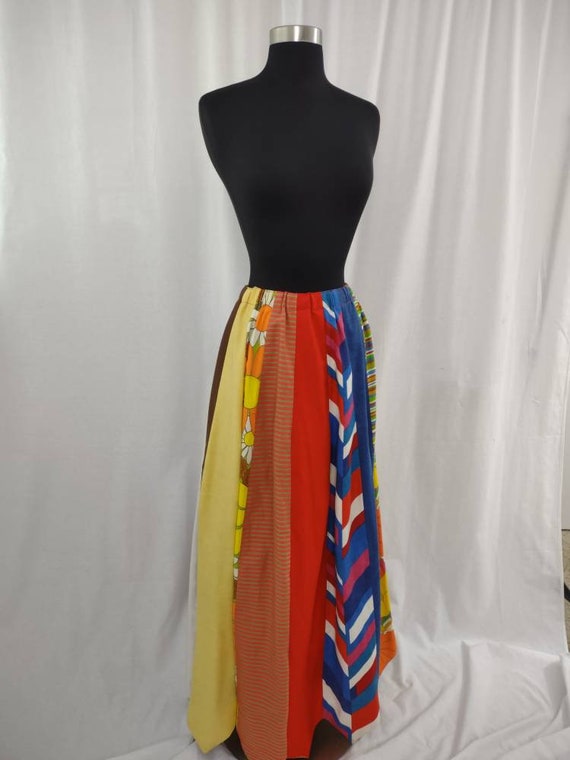 1970s handmade maxi skirt - image 8