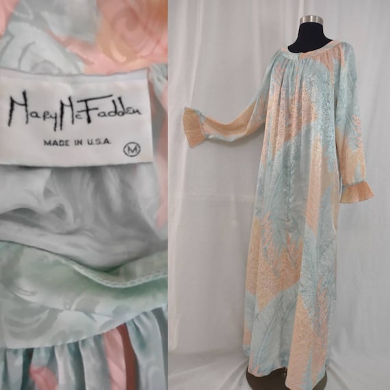 Mary McFadden zip up caftan robe - image 1