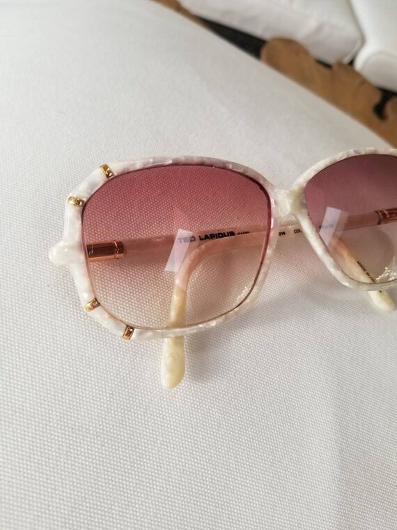 Ted Lapidus Glasses 1980s. Made in France