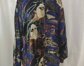 Judith Ann velvet sequined dolman sleeve Geisha jacket