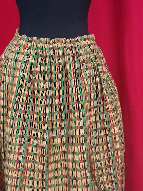 Open weave skirt ribbon skirt