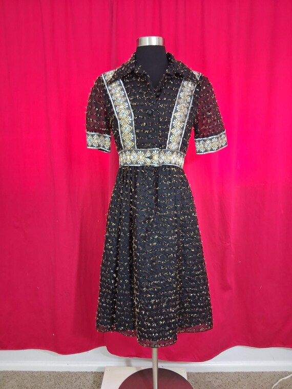 Parisian dress true vintage custom made