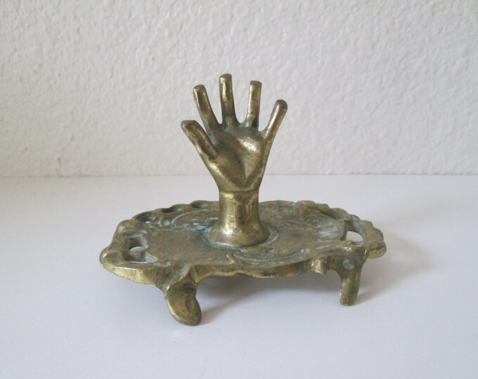 Vintage Hand Shaped Ring Holder Display Jewelry Stand Etsy