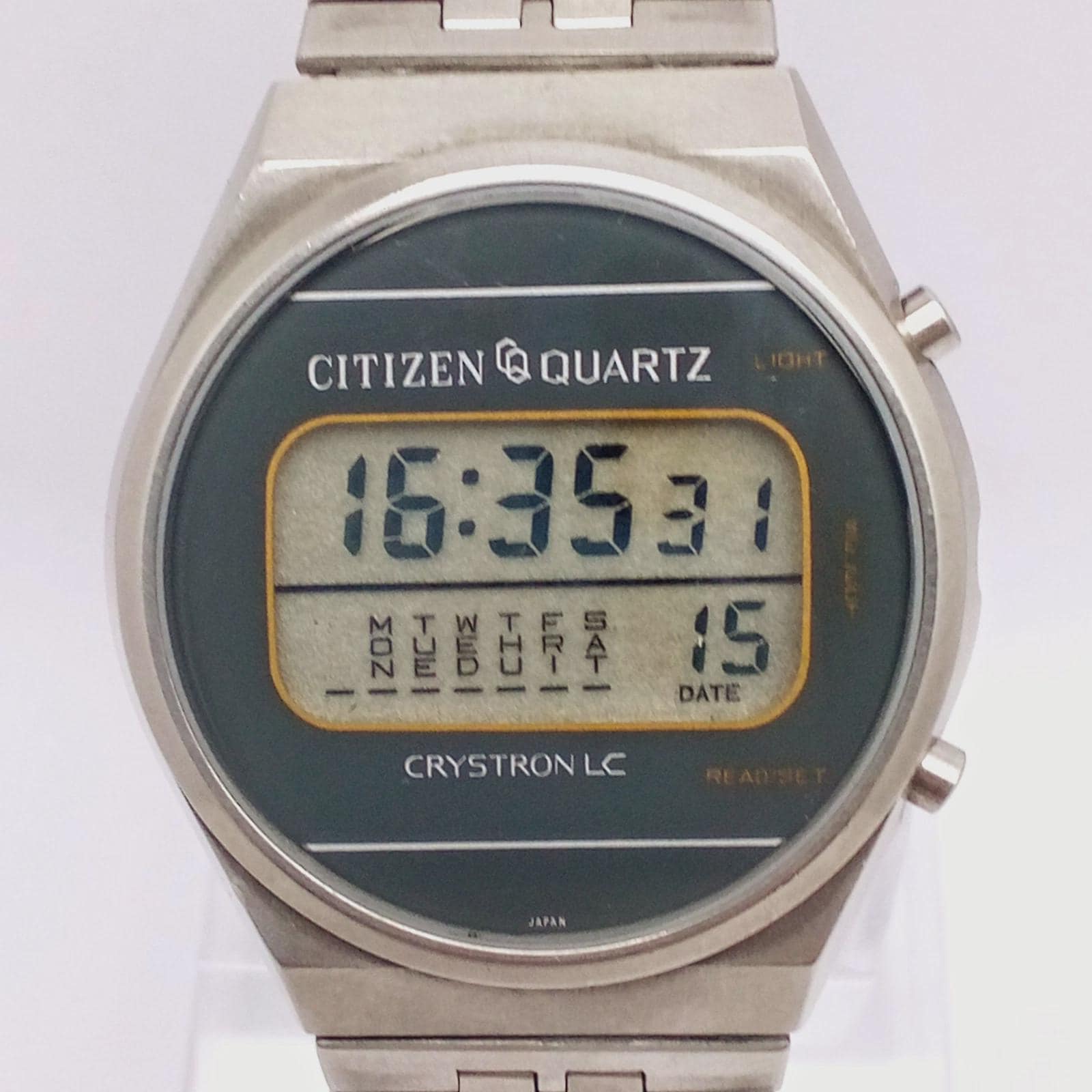 CITIZEN CRYSTRON LC デジタルクォーツ・ブラッキーモデル CITIZEN CRYSTRON LC デジタルクォーツ・ブラッキーモデル Vintage