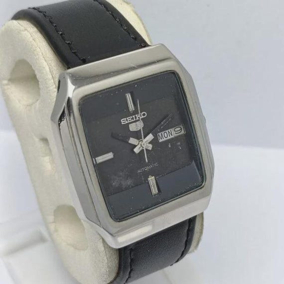 Seiko 5 Automatic 6309-5690 Day/date Black Dial Vintage Men's