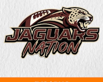 Jaguars Nation SVG, Jaguars Svg, Football Team Logo, Jaguars Png, Jaguars t-shirt, School Mascot Svg, Team Pride Logo, Team Logo Svg
