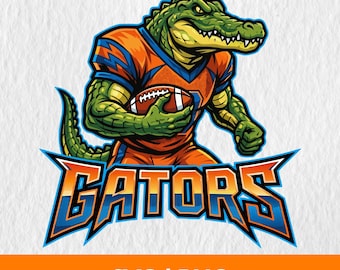 Gators Sports Mascot Logo SVG PNG, Gators SVG Png, Design for Shirts, Gators Basketball Svg, Gators Logo Svg, Baseball, Football, Soccer