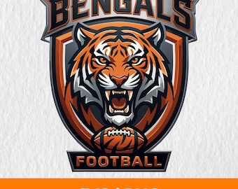 Logotipo del equipo Bengals en formato SVG, Fútbol americano Bengals, Bengals SVG, Camiseta Bengals, Logotipos de equipos deportivos, Béisbol SVG, Fútbol americano SVG PNG, Sudadera Bengals