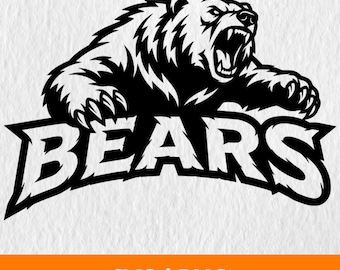 Bears Svg Png, Bears Sport Team Logo, Bears Png, Bears Team Baseball, Basketball, Football, Soccer, Bears Shirt, Bear Logo, Bears Svg