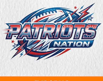 Patriots Svg, Patriots Football SVG, Football Team Logo, Patriots Png, Game Day Shirt Design, School Mascot Svg, Team Logo Svg, Team Graphic