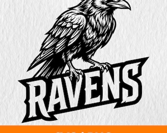 Ravens Svg Png, Ravens Sport Team Logo, Ravens Png, Ravens Team Baseball, Basketball, Football, Soccer, Ravens Shirt, Ravens Logo, Raven svg