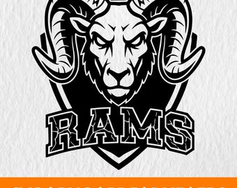 Rams Svg, Rams Logo Svg, Rams Png, Baseball, Basketball, Football, Soccer, Rams tshirt, Rams Football Svg, Team Spirit Shirts, Rams Mascot