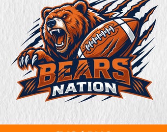 Bears Team Logo, Bears Sports, Bears Png, Bears Team Baseball, Basketball, Football, Soccer, Bear Mascot Shirt, Bear Logo, Bears Svg