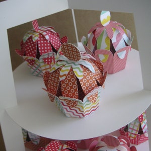 DIY paper cupcakes SVG cutting file image 2