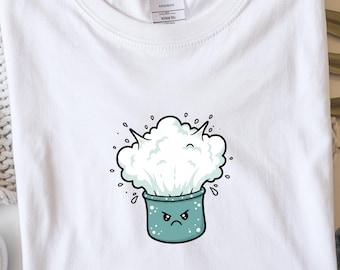 Camiseta de escalada con bolsa de magnesio gruñona / Regalo divertido para búlder, camiseta gráfica de escalador kawaii, camiseta con explosión de magnesio, ropa de escalada para gimnasio