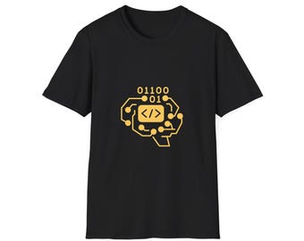 Binary Code Developer Logo T-Shirt | Coding Programmer Tee
