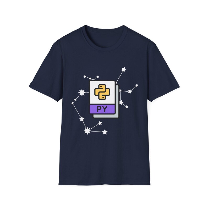 -shirt Constellation avec logo python | Chemise de programmation image 15