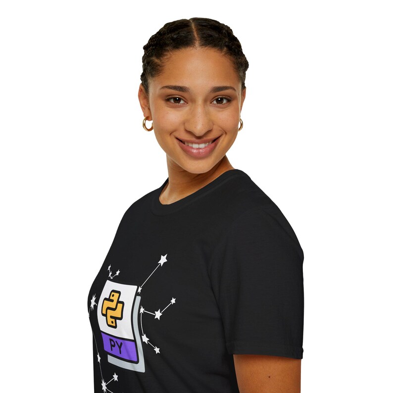 -shirt Constellation avec logo python | Chemise de programmation image 11