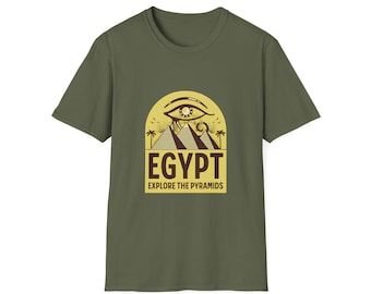 Egypt Explore the Pyramids T-Shirt | Eye of Horus Pyramid Design