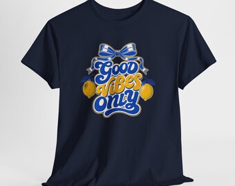 Good Vibes Only Tee Lemon Ribbon Summer, Positive Quote Shirt