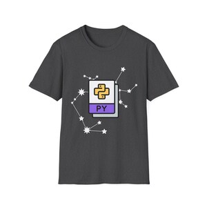 -shirt Constellation avec logo python | Chemise de programmation image 14