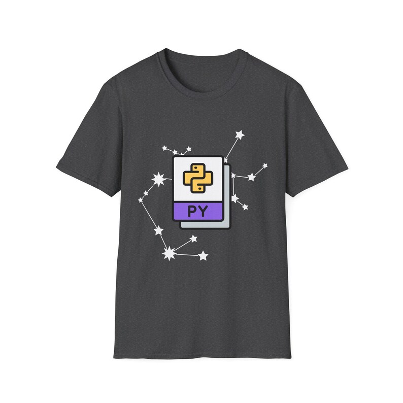-shirt Constellation avec logo python | Chemise de programmation image 14