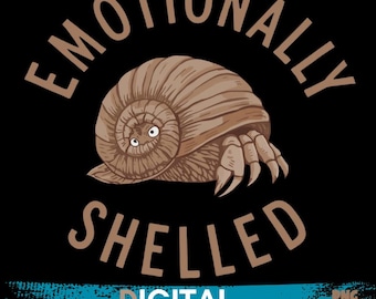 T-shirt avec carapace émotionnelle, t-shirt drôle de bernard-l'ermite introverti