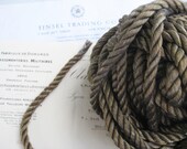 1 yd Vintage Antique French Dark Gold Metallic Rope Cord Trim 3 8 quot Lampshade Pillow