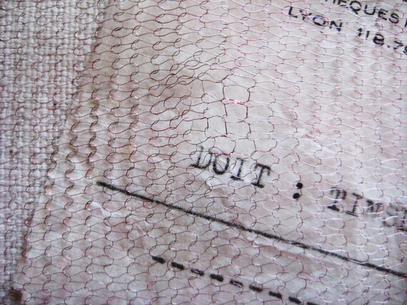 18/" Antique Vintage UNUSED French Copper Metallic Mesh Tricotene Victorian