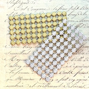 66 Teeny Tiny Gold Silver Dresden Paper Foil Stars Diecut Victorian Scrap